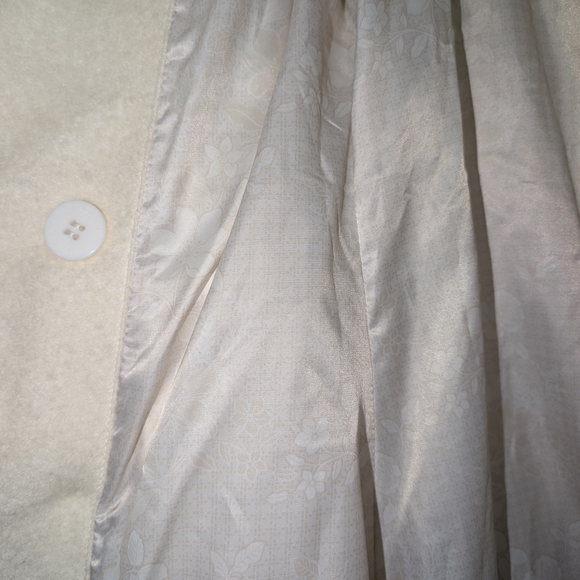 GUESS Women's Cream Double-Breasted Coat - Picture 7 of 7